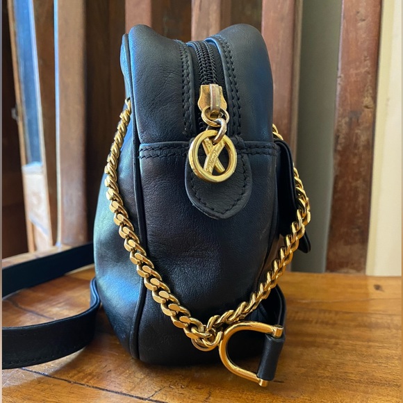 Paloma Picasso Vintage Crossbody Bag Black Leather - Picture 3 of 12